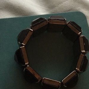 Black  stretchy bracelet